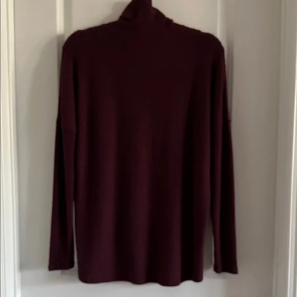By Bordeaux Brand Rich Plum Cowl Neck Sweater - Size XS - Picture 7 of 8